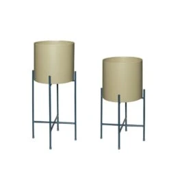 Hubsch Airy Bloempotten Set Van 2 Stuks - 941501