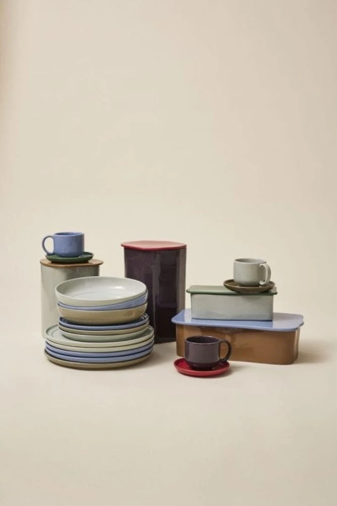 Hubsch Amare Borden Lichtblauw Set Van 6 Stuks - 211711 8 Hubsch Amare Borden Lichtblauw Set Van 6 Stuks - 211711 - Afbeelding 6