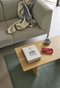 Hubsch Amare Kop En Schotel Blauw/olijf Set Van 4 Stuks - 211705 -Hubsch hubsch amare kop en schotel blauw olijf set van 4 5