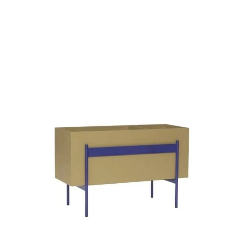 Hubsch Awe Plantenbak Khaki/blauw - 021617 3 Hubsch Awe Plantenbak Khaki/blauw - 021617