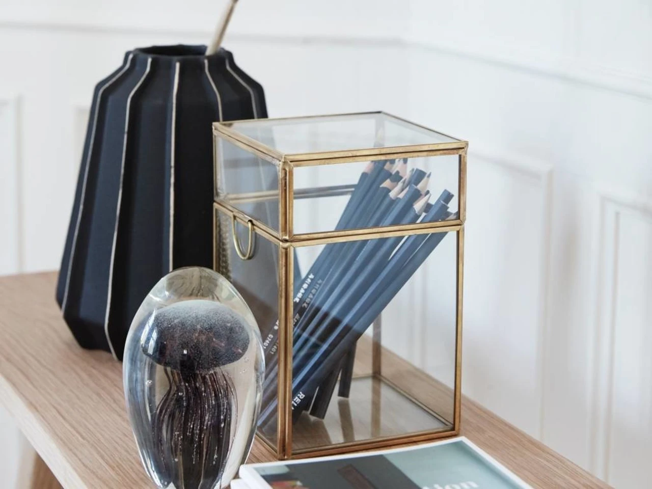 Hubsch Bank Eiken Hout 4 Hubsch Bank Eiken Hout - Afbeelding 2