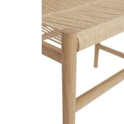 Hubsch Bank Eikenhout - Naturel/off White -Hubsch hubsch bank eikenhout naturel off white 2