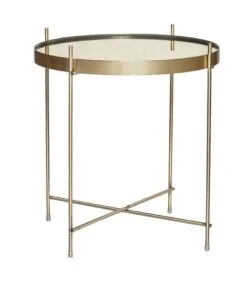 Hubsch Bijzettafel Messing