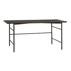 Hubsch Bureau Metaal/hout - Zwart