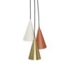 Hubsch Hanglamp Metaal - Bruin/beige/messing -Hubsch hubsch hanglamp metaal bruin beige messing