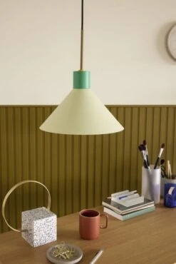 Hubsch Hanglamp Metaal - Bruin/groen/geel -Hubsch hubsch hanglamp metaal bruin groen geel 4