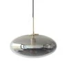 Hubsch Hanglamp Smoke Glas Messing -Hubsch hubsch hanglamp smoke glas messing