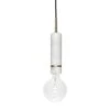 Hubsch Hanglamp Wit Marmer Met Messing Detail -Hubsch hubsch hanglamp wit marmer met messing detail