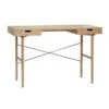 Hubsch Houten Bureau Met 2 Opberglades - Naturel -Hubsch hubsch houten bureau met 2 opberglades naturel