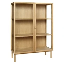Hubsch Houten Display Kast Met Deuren