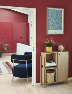 Hubsch Lounge Stoel Polyester/metaal - Blauw/nickel -Hubsch hubsch lounge stoel polyester metaal blauw nickel 4