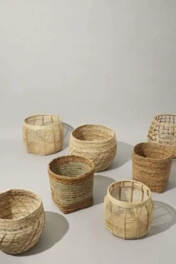 Hubsch Luxe Manden Set Van 2 Stuks - 171701 -Hubsch hubsch luxe manden set van 2 stuks 171701 6