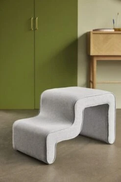 Hubsch Poef - Grijs -Hubsch hubsch poef grijs 2