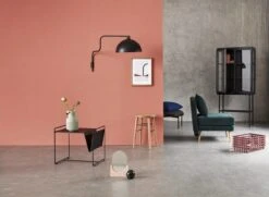 Hubsch Poef Rond Zwart -Hubsch hubsch poef rond zwart 2