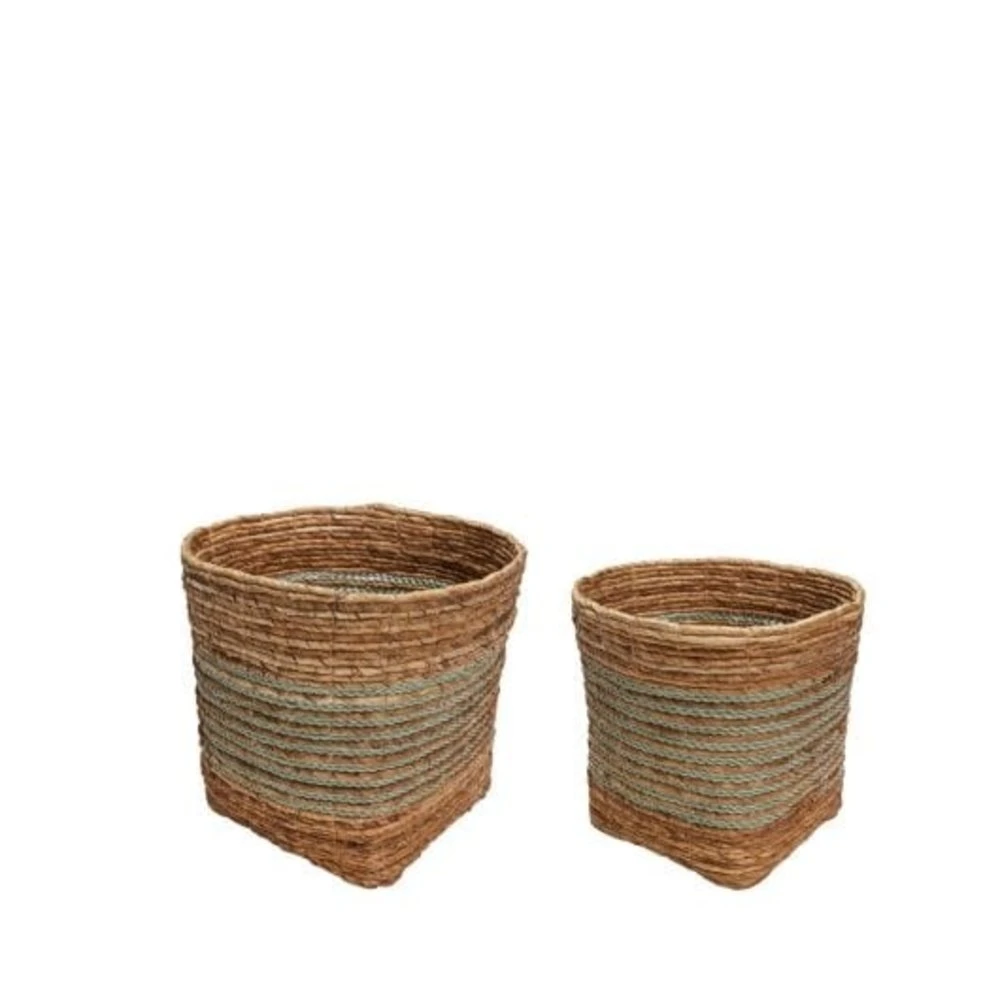 Hubsch Reveal Manden Set Van 2 Stuks - 171703 4 Hubsch Reveal Manden Set Van 2 Stuks - 171703 - Afbeelding 2