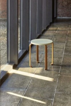 Hubsch Smile Kruk Lichtgroen/oranje - 021606 -Hubsch hubsch smile kruk lichtgroen oranje 021606 3