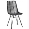 Hubsch Studio Rotan Stoel Zwart -Hubsch hubsch studio rotan stoel zwart