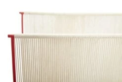 Hubsch Tijdschrifthouder - Naturel/rood -Hubsch hubsch tijdschrifthouder naturel rood 2