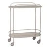 Hubsch Trolley Metaal/glas - Grijs -Hubsch hubsch trolley metaal glas grijs