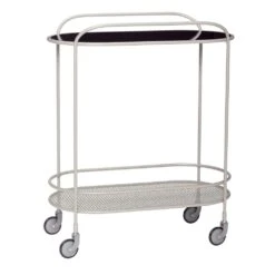 Hubsch Trolley Metaal - Grijs