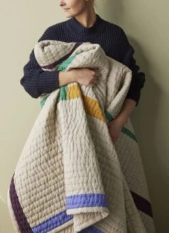 Hubsch Twist Bedsprei Square - 701603 -Hubsch hubsch twist bedsprei square 701603 5