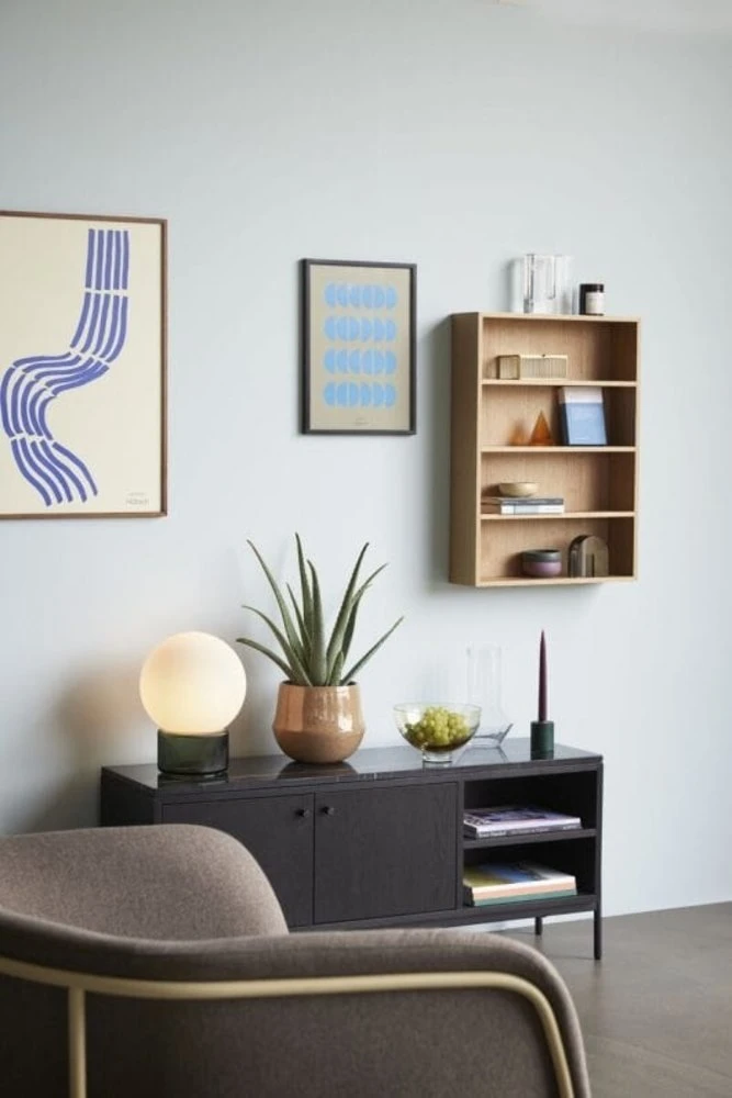 Hubsch Wandkast Eikenhout - Naturel 4 Hubsch Wandkast Eikenhout - Naturel - Afbeelding 2