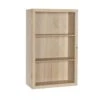 Hubsch Wandkast Glas/eiken Fineer - Naturel
