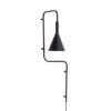 Hubsch Wandlamp - Zwart -Hubsch hubsch wandlamp zwart