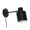 Hubsch Wandlamp Zwart Metaal -Hubsch hubsch wandlamp zwart metaal