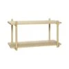 Hubsch Wandmeubel Eikenhout Met 2 Planken -Hubsch hubsch wandmeubel eikenhout met 2 planken