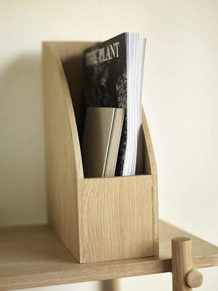 Hubsch Wandmeubel Eikenhout Met 2 Planken 5 Hubsch Wandmeubel Eikenhout Met 2 Planken - Afbeelding 3