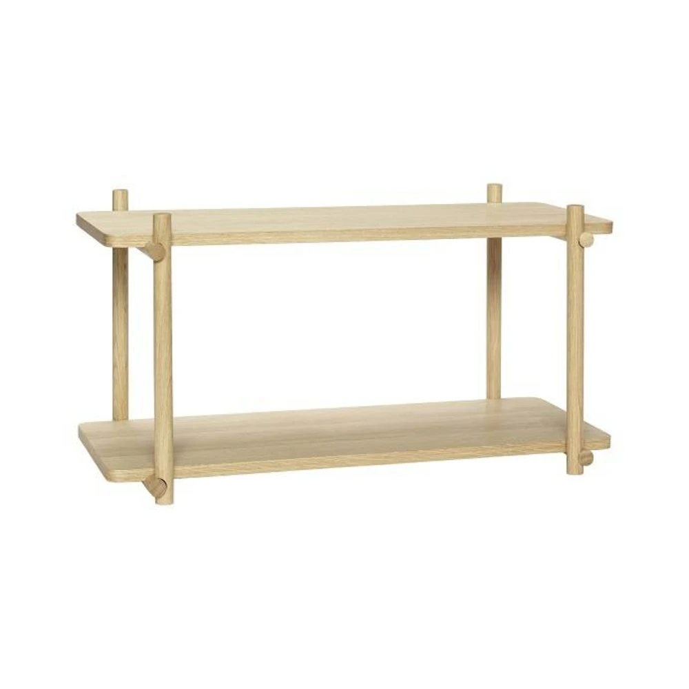 Hubsch Wandmeubel Eikenhout Met 2 Planken 3 Hubsch Wandmeubel Eikenhout Met 2 Planken